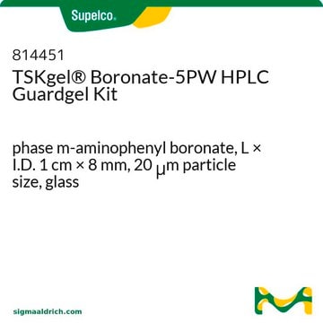 TSKgel&#174; Boronate-5PW HPLC Guardgel Kit phase m-aminophenyl boronate, L × I.D. 1&#160;cm × 8&#160;mm, 20&#160;&#956;m particle size, glass