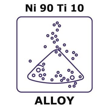 Nickel-titanium alloy, Ni90Ti10 powder, 150micron max. particle size, alloy pre-cursor, 50g