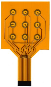 Electrode Thin Film Flexible Polyimide, Concentric, Outer grounded