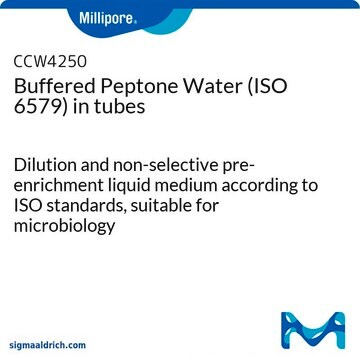 Buffered Peptone Water (ISO 6579) in tubes Dilution and non-selective pre-enrichment liquid medium according to ISO standards, suitable for microbiology