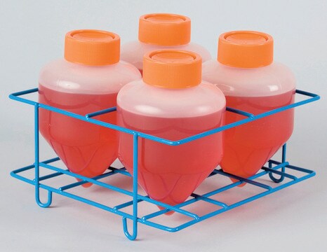 Poxygrid&#174; Centrifuge Bottle Rack Holds 4 x 500 mL bottles, conical bottom