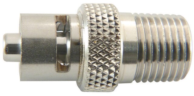 1-way threaded end adapter (NPT) MLL to 1/8-27 (NPT) thread (stainless steel)