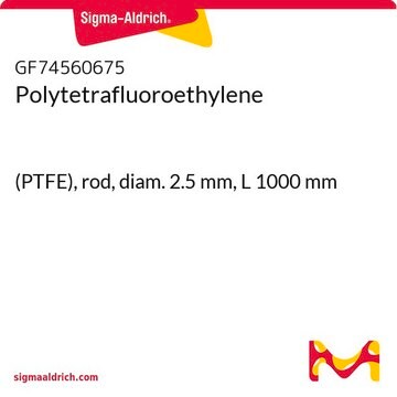 Polytetrafluoroethylene (PTFE), rod, diam. 2.5&#160;mm, L 1000&#160;mm