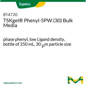 TSKgel&#174; Phenyl-5PW (30) Bulk Media bottle of 250&#160;mL, phase phenyl, low Ligand density, 30&#160;&#956;m particle size