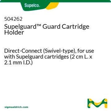 Supelguard Guard Cartridge Holder Direct-Connect (Swivel-type), for use with Supelguard cartridges (2 cm L. x 2.1 mm I.D.)