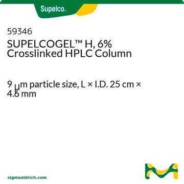 SUPELCOGEL&#8482; H, 6% Crosslinked HPLC Column 9&#160;&#956;m particle size, L × I.D. 25&#160;cm × 4.6&#160;mm