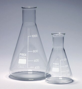 Pyrex&#174; Erlenmeyer flask, narrow neck, with printed trace code capacity 10&#160;mL