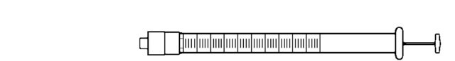 ハミルトン&#174;シリンジ、1000シリーズGASTIGHT&#174;、PTFE製ルアーロック型 1001TLL, PTFE Luer lock (with slots), volume 1&#160;mL, needle size (not included)