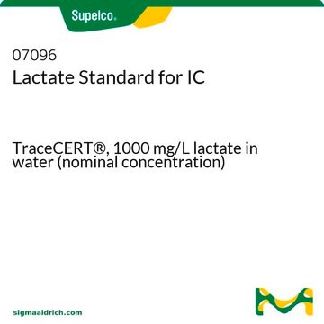 Lactate Standard for IC TraceCERT&#174;, 1000&#160;mg/L lactate in water (nominal concentration)