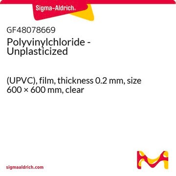 Polyvinylchloride - Unplasticized (UPVC), film, thickness 0.2&#160;mm, size 600 × 600&#160;mm, clear