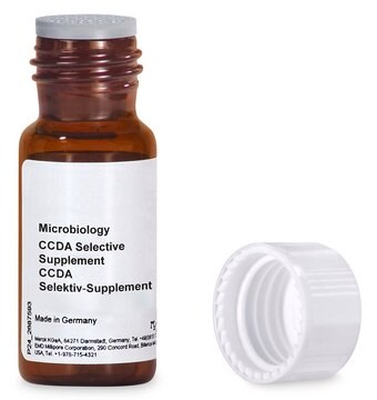 CCDA Selective Supplement for Campylobacter spp., pkg of 10&#160;vials, For the preparation of Campylobacter Blood Free Selective Agar