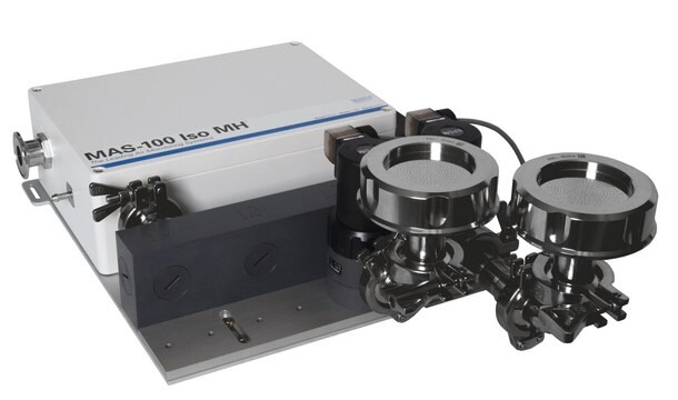 MAS-100 Iso MH&#174; Remote Microbial Air Sampler Pre-assembled for two heads with USB, digital I/O and Ethernet interfaces