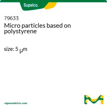 Micro particles based on polystyrene size: 5 &#956;m