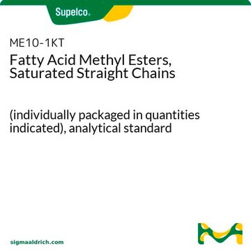 Fatty Acid Methyl Esters, Saturated Straight Chains (individually packaged in quantities indicated), analytical standard