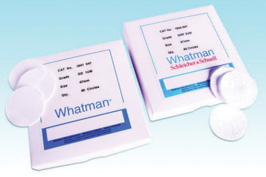 Whatman&#174; glass microfiber filters Multigrade GMF 150 diam. 47&#160;mm, pore size 1&#160;&#956;m