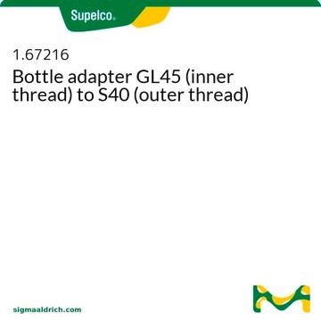 Bottle adapter GL45 (inner thread) to S40 (outer thread)