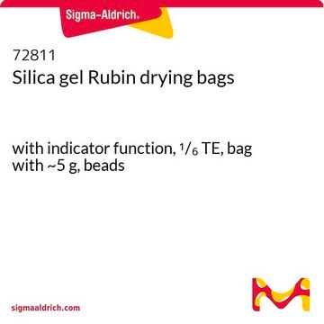 Silica gel Rubin drying bags with indicator function, 1/6 TE, bag with ~5 g, beads