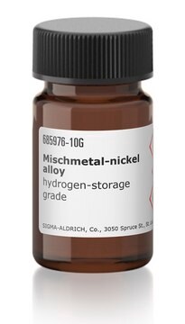 Mischmetal-nickel alloy hydrogen-storage grade