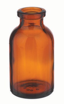 WHEATON&#174; Type I crimp top serum bottle without cap, round amber borosilicate glass bottle, capacity (10&#160;mL)