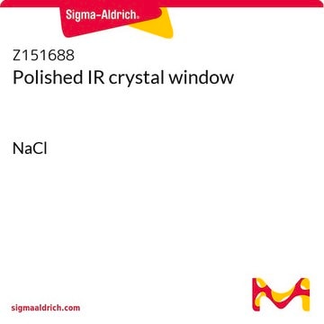 Polished IR crystal window NaCl