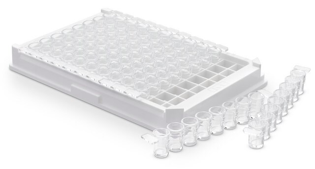 Multiscreen&#174; 96 well Plate, solid bottom flat bottom clear polystyrene plate, non-sterile, pkg of 100&#160;plates, medium binding surface