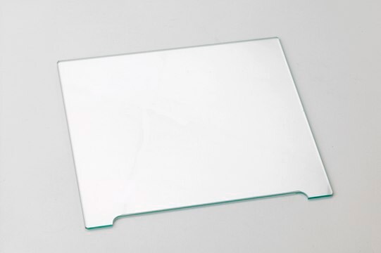 GE divider glass plate size 18 x 16 cm