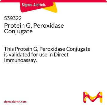 Protein G, Peroxidase Conjugate This Protein G, Peroxidase Conjugate is validated for use in Direct Immunoassay.