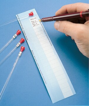 NMR tube labels temperature &#8722;40-150 °F, pkg of 25&#160;ea