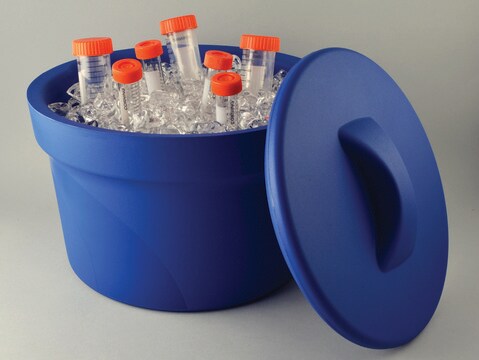 Magic Touch 2&#8482; ice bucket with lid capacity 2.5&#160;L, blue, pack of 1&#160;ea