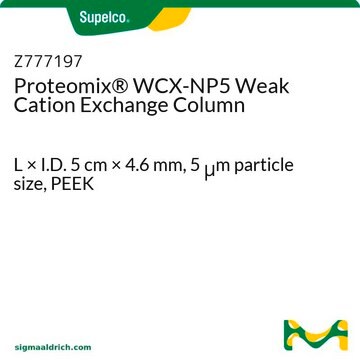 Proteomix&#174; WCX-NP5 Weak Cation Exchange Column L × I.D. 5&#160;cm × 4.6&#160;mm, 5&#160;&#956;m particle size, PEEK