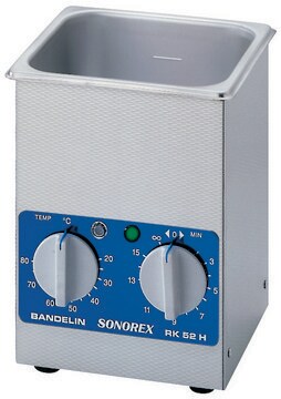 Bandelin SONOREX&#8482; SUPER with built-in heating Ultrasonic baths Bandelin RK 52H, capacity 1.8&#160;L