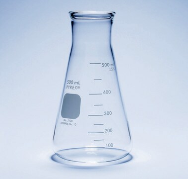 Pyrex&#174; Erlenmeyer flask, wide neck, heavy duty, with printed trace code 500&#160;mL