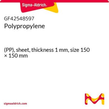 Polypropylene (PP), sheet, thickness 1&#160;mm, size 150 × 150&#160;mm