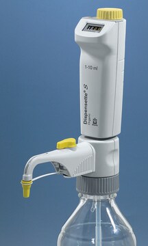 BRAND&#174; Dispensette&#174; S Organic, Digital bottle-top dispenser volume range 5-50&#160;mL, with recirculation valve