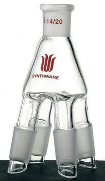 Synthware&#8482; cow style distillation receiver joint: ST/NS 14/20