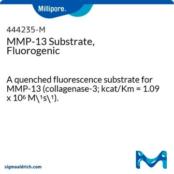 MMP-13 Substrate, Fluorogenic A quenched fluorescence substrate for MMP-13 (collagenase-3; kcat/Km = 1.09 x 10&#8310; M&#8315;&#185;s&#8315;&#185;).