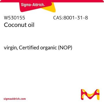 Coconut oil virgin, Certified organic (NOP)