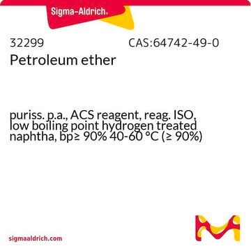 石油エーテル puriss. p.a., ACS reagent, reag. ISO, low boiling point hydrogen treated naphtha, bp&#8805; 90% 40-60&#160;°C (&#8805; 90%)