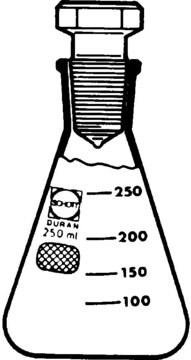 Duran&#174; Erlenmeyer flask with stopper capacity 100&#160;mL