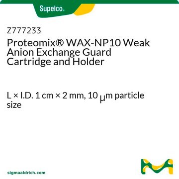 Proteomix&#174; WAX-NP10 Weak Anion Exchange Guard Cartridge and Holder L × I.D. 1&#160;cm × 2&#160;mm, 10&#160;&#956;m particle size