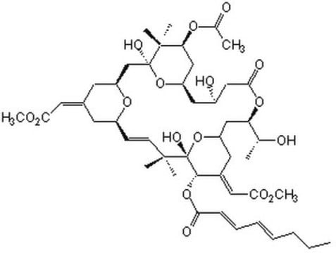 Bryostatin 1 A macrocyclic lactone with antitumor properties.