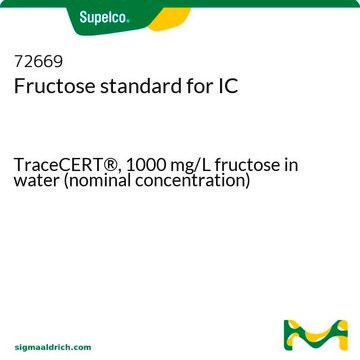 Fructose standard for IC TraceCERT&#174;, 1000&#160;mg/L fructose in water (nominal concentration)