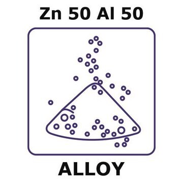 Zinc-aluminum alloy, Zn50Al50 powder, 150micron max. particle size, alloy pre-cursor, 100g