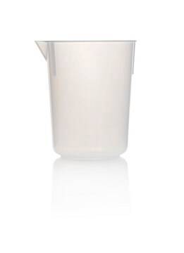 Azlon Tapered Beakers with Moulded Graduations polypropylene, capacity 500&#160;mL