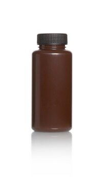 Azlon&nbsp;Polypropylene Wide Neck Round Bottles with Screw Cap round amber polypropylene bottle, capacity 1000&#160;mL