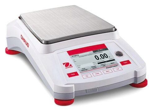 Ohaus&#174; Adventurer&#174; Precision Balance Model AX4202/E, weighing capacity 4200&#160;g, resolution: 0.01&#160;g, AC/DC input 210 - 2310 V, universal plug set (UK/EU Plugset)