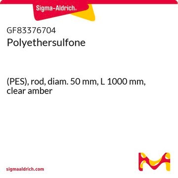 Polyethersulfone (PES), rod, diam. 50&#160;mm, L 1000&#160;mm, clear amber