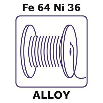 Invar&#174; - Controlled Expansion Alloy, Fe64Ni36 50m wire, 0.6mm diameter, annealed