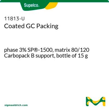 Coated GC Packing phase 3% SP&#174;-1500, matrix 80/120 Carbopack B support, bottle of 15&#160;g