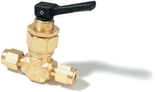 On/Off Toggle Valve brass, 1/8 in. straight arms